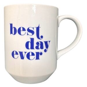 Best Day Ever Mug by Pastel, Coffee, Tea, Popsugar, Blue and White, Gift